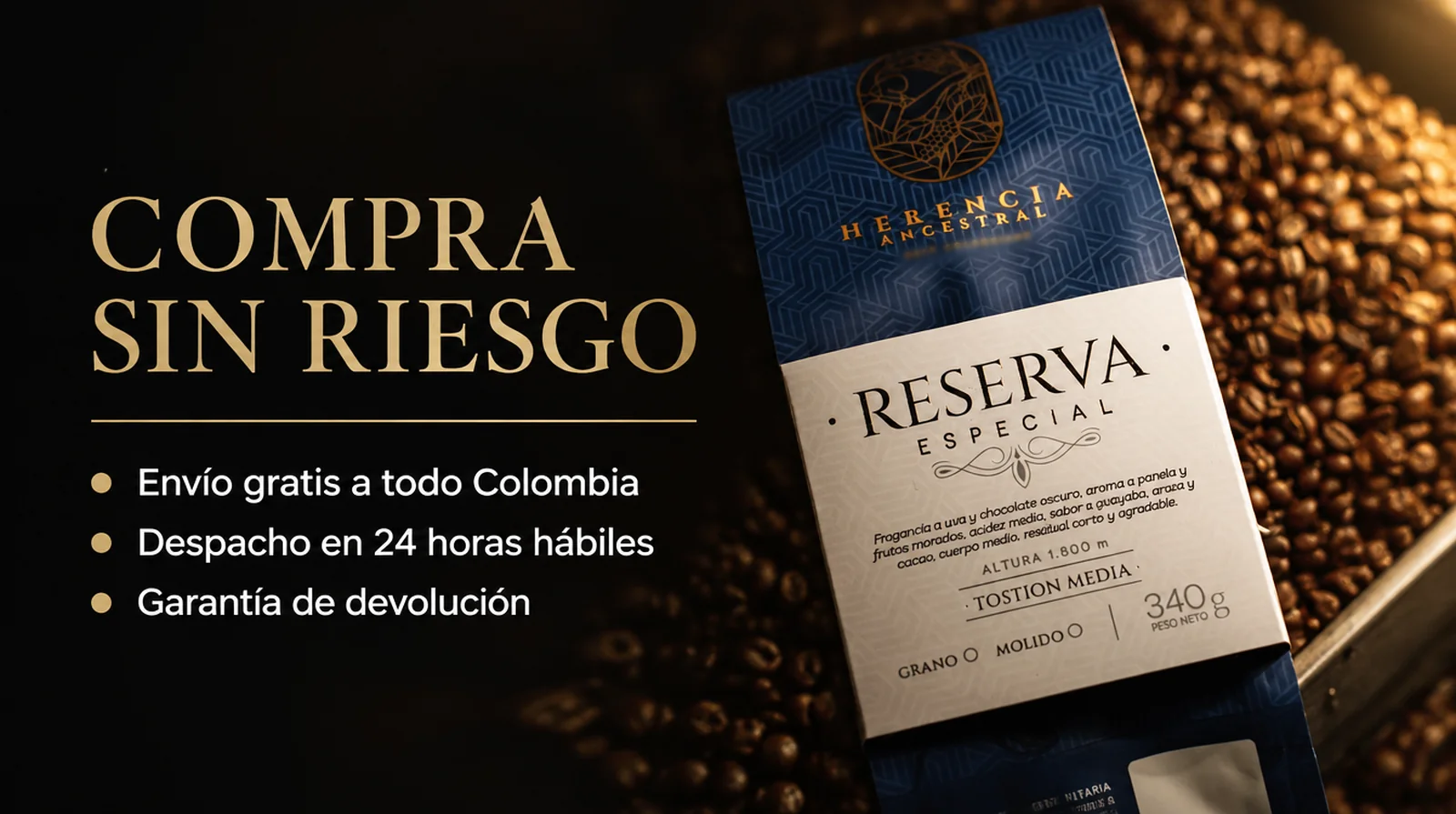 Compra sin riesgo: envio gratis a todo Colombia, despacho en 24 horas habiles y garantia de devolucion.
