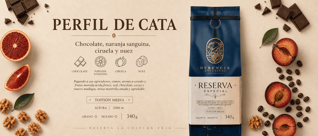 Perfil de cata de la Cosecha 2026: chocolate, naranja sanguina, ciruela y nuez